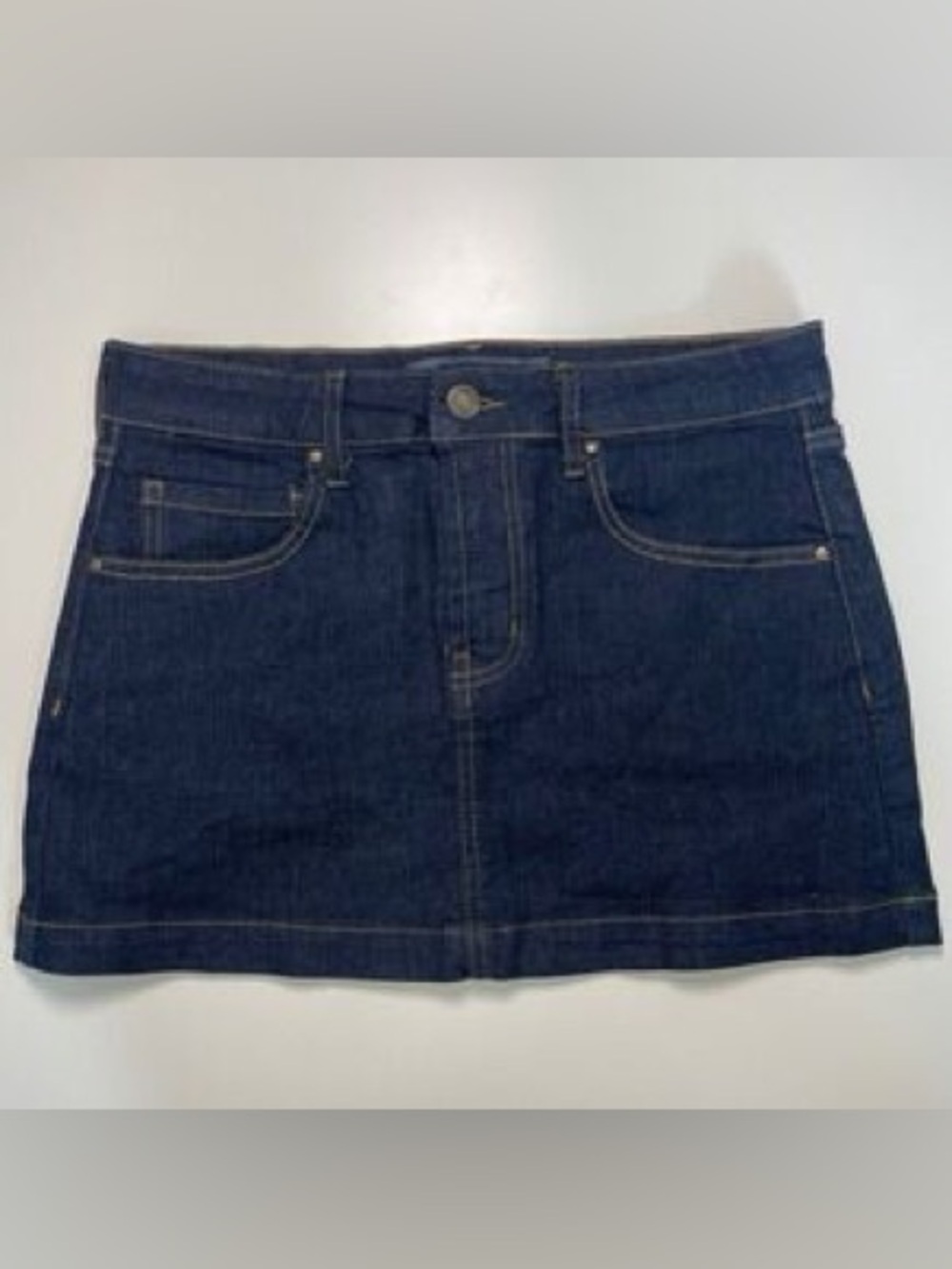 Classic Blue Denim Mini Skirt - Women